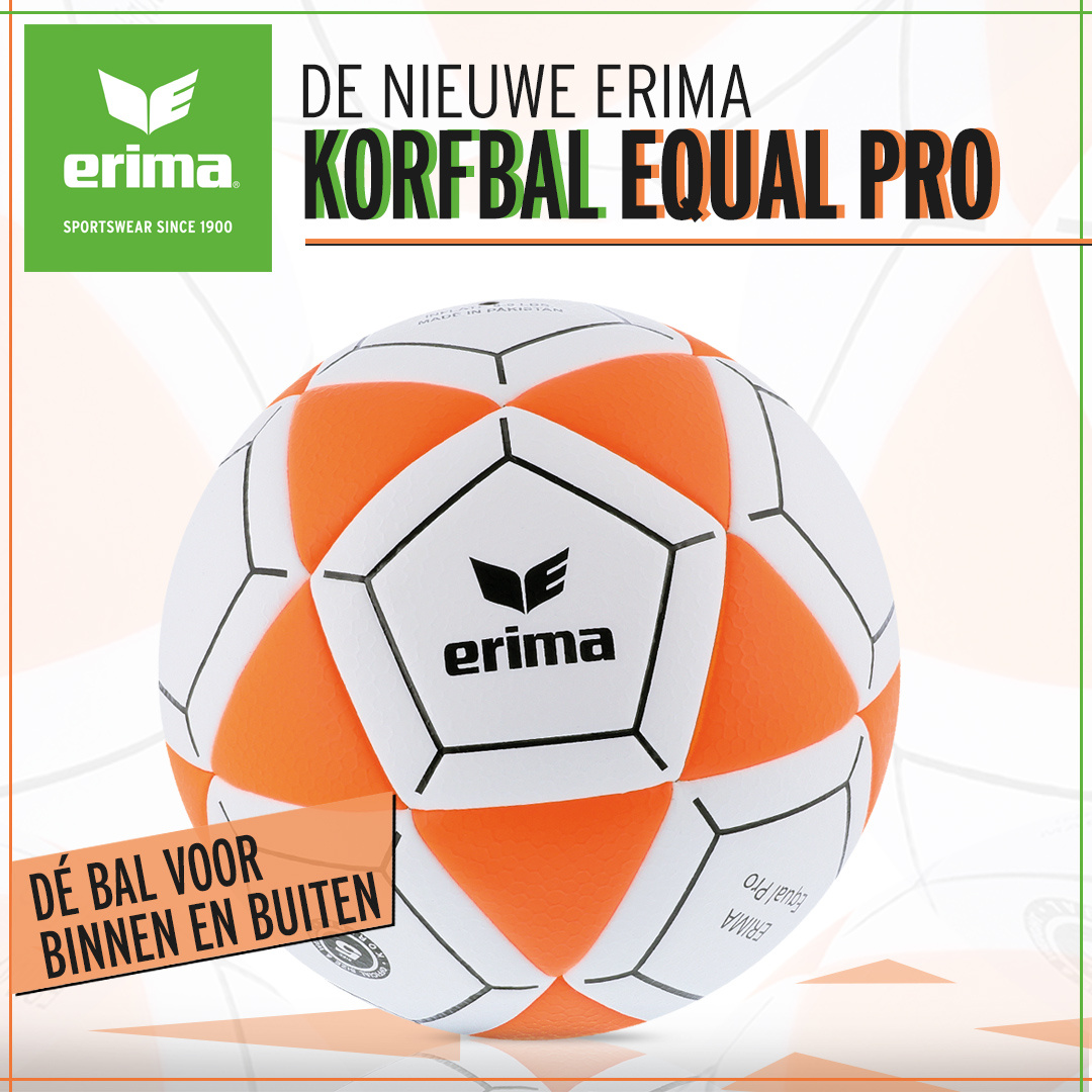 ERIMA Nederland introduceert nieuwe Korfbal: EQUAL PRO