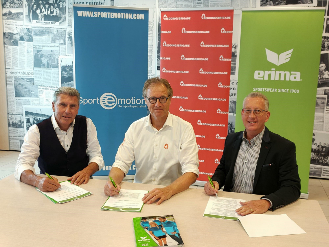 ERIMA start mooie samenwerking met Reddingsbrigade NL. en SportEmotion.