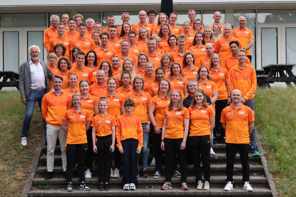 Nederlandse delegatie The World Games 2022 in nieuwe ERIMA kleding.